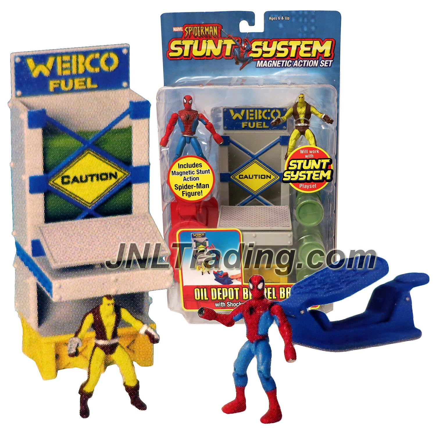 MARVEL SPSP セット ToyBiz Year 2006 Marvel Spider-Man Stunt System Magnetic