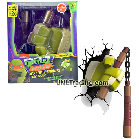 3DLightFX Teenage Mutant Ninja Turtles TMNT Series 3D Night Light - MICHELANGELO HAND with NUNCHUCKS