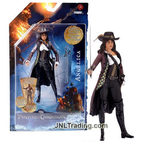 Year 2011 Pirates of the Caribbean On Stranger Tides Series 6-1/2 Inch Tall Figure - ANGELICA with Sword, Gunner's Right Arm and Hatchet