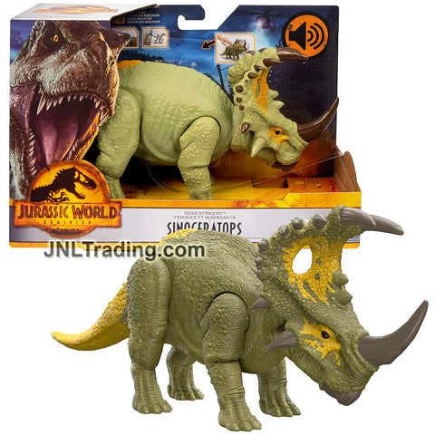 Year 2021 Jurassic World Dominion Series Electronic Dinosaur Figure - SINOCERATOPS with Roar Strikers Sound FX