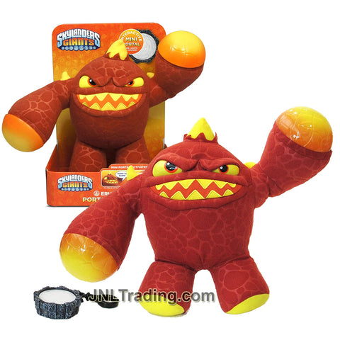 Year 2012 Skylanders Giants 10 Inch Tall Electronic Plush - PORTAL ACTION ERUPTOR with Interactive Mini Portal Plus Lights and Sounds FX