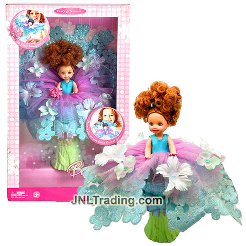 Year 2006 Barbie Doll THE FLOWER GIRL Caucasian Kelly L0054 in Wedding Bouquet