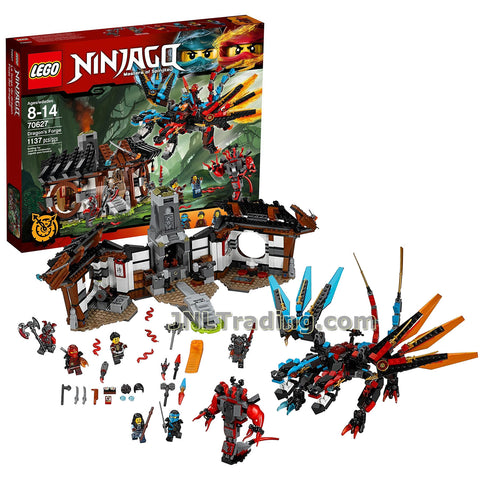 Lego Year 2017 Ninjago Series Set #70627 DRAGON'S FORGE with