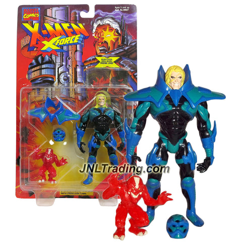 Toy Biz Year 1995 Marvel Comics X-Men X-Force Series 5" Tall Action Figure - GENESIS with Helmet, Shoulder Armor, Sidekick SPINE and Trading Card