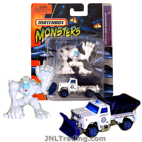 Matchbox Year 2006 Monsters Unleash Your Imagination Series 1:64 Scale Die Cast Metal Vehicle Set - Ice Monster Yeti vs. Wilderness Response Vehicle Snow Plower K5525
