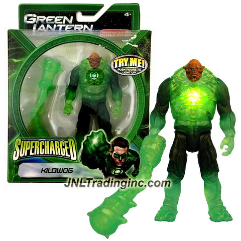 Mattel Year 2011 DC Movie Green Lantern Supercharged Series 5 Inch Tall Action Figure - KILOWOG with Light Up Feature and Spiked Club Construct