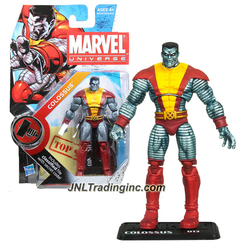 Hasbro Year 2009 Marvel Universe Series 2 Single Pack 4-1/2 Inch Tall Action Figure #13 - COLOSSUS with Figure Display Stand Plus Bonus Classified File with Secret Code