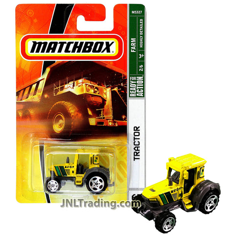 Year 2007 Matchbox MBX Farm Series 1:64 Scale Die Cast Metal Car #65 - Unit 703 Yellow TRACTOR