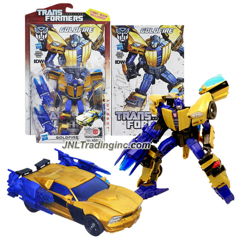 Hasbro Year 2013 Transformers Generations "Thrilling 30" Series Deluxe Class 6 Inch Tall Robot Action Figure #010 - Autobot GOLDFIRE with Blaster and Comic Book (Vehicle Mode: Sports Car)
