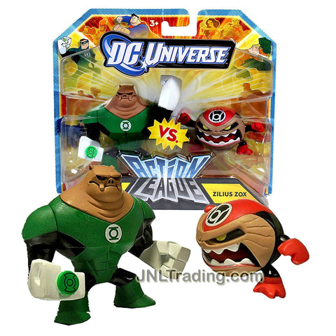 Mattel Year 2010 DC Universe Action League Series 2 Pack Action Figure Set - KILOWOG vs. ZILIUS ZOX