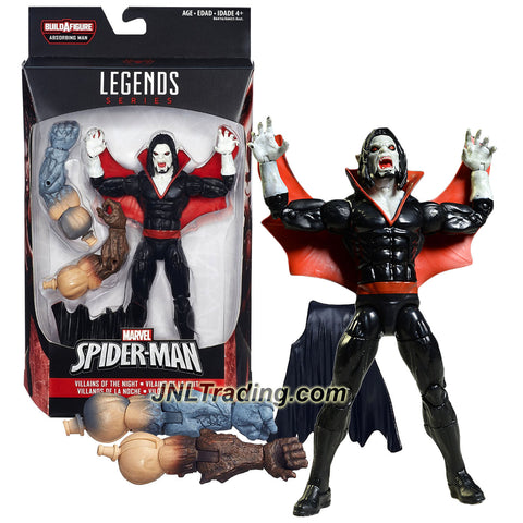 Hasbro Year 2015 Marvel Legends Absorbing Man Series 6 Inch Tall Figure - Villains of the Night MORBIUS with Extra Cape and 1 Pair of Absorbing Man's Hand