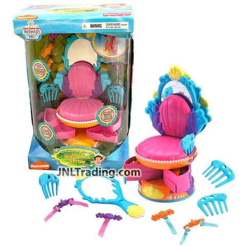 Year 2005 Dora Saves the Mermaid Series Accessory Set - STYLING SEA THRONE with Secret Drawers, Magical Mirror and Combs