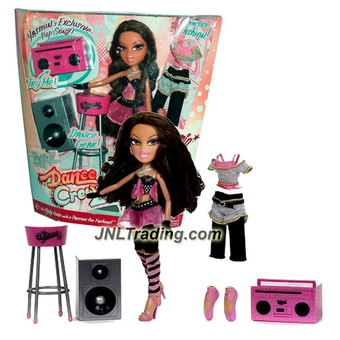 MGA Entertainment Bratz Dance Crewz Series 10 Inch Doll Playset - YASMIN with Speaker, Chair, Practice Outfits and Boombox that Plays Yasmin's Song