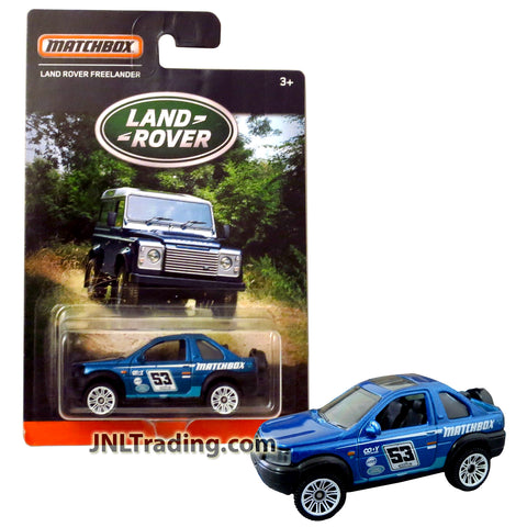 Year 2016 Matchbox Land Rover Series 1:64 Scale Die Cast Metal Car - Blue Luxury Compact SUV LAND ROVER FREELANDER