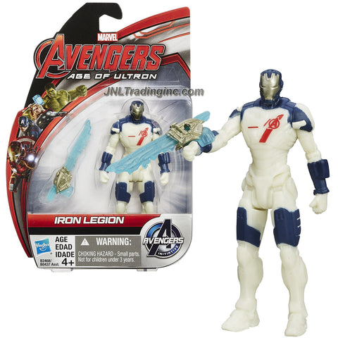 Hasbro Year 2015 Marvel Avengers Age of Ultron Series 4 Inch Tall Action Figure - IRON LEGION with Energy Sword