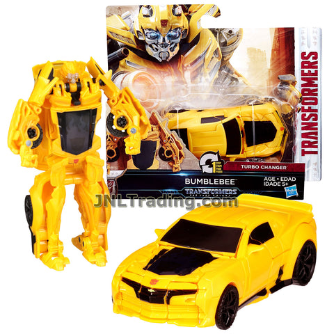 Transformers Year 2016 The Last Knight Movie Series 1 Step Changer 5 Inch Tall Figure -BUMBL:EBEE (Vehicle Mode: Chevy Camaro)