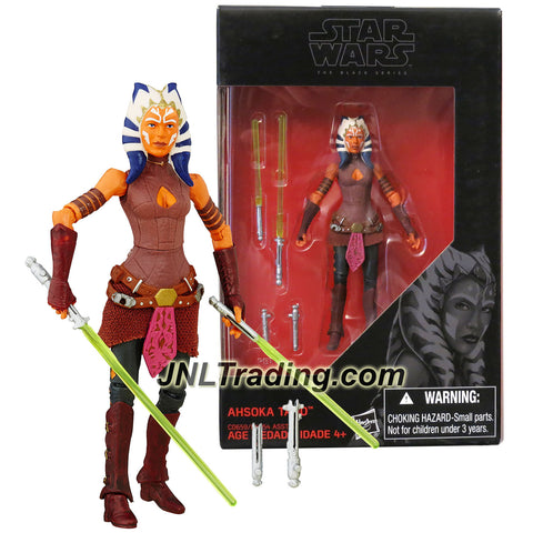 Hasbro Year 2016 Star Wars The Black Series 4 Inch Tall Figure -AHSOKA TANO C0659 with 2 Lightsabers and 2 Lightsaber's Hilts