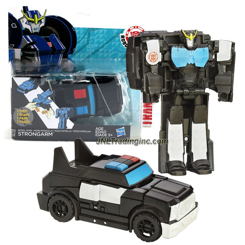 Product Features Includes: Autobot Patrol Mode STRONGARM (Vehicle Mode: Police Cruiser) Strongarm figure measured approximately 5 inch tall Produced in year 2014 For age 5 and up Product Description Hasbro Year 2014 Transformers Robots in Disguise Animation Series One Step Changer 5 Inch Tall Robot Action Figure - Autobot Patrol Mode STRONGARM (Vehicle Mode: Police Cruiser)