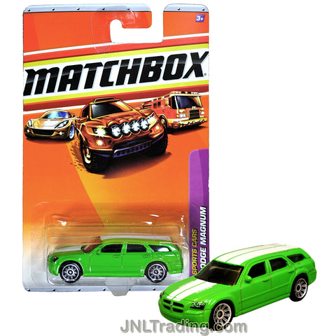 Matchbox Year 2009 Sports Cars Series 1:64 Scale Die Cast Metal Car #9 - Green Color V8 Engine DODGE MAGNUM R4960