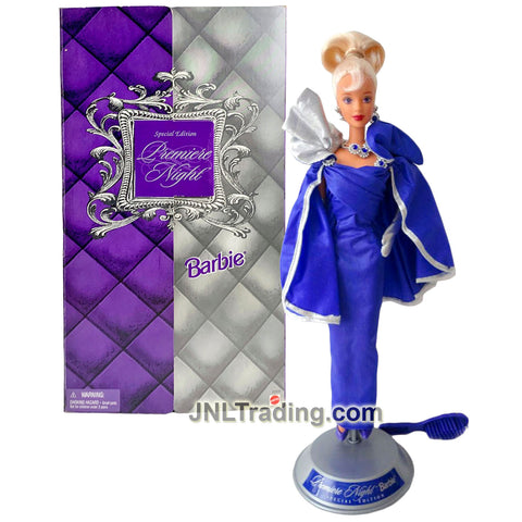 Year 1999 HSN Special Edition Series 12 Inch Doll - PREMIERE NIGHT Caucasian Model BARBIE in Lilac Gown with Hairbrush and Doll Stand