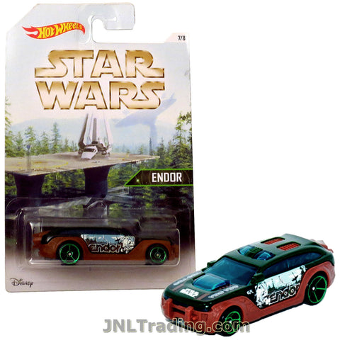 Year 2015 Hot Wheels Star Wars Series 1:64 Scale Die Cast Car Set 7/8 - Copper Color ENDOR HW PURSUIT DJL10