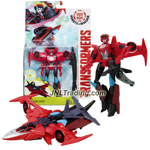 Hasbro Year 2015 Transformers Robots in Disguise Warrior Class 5 Inch Tall Figure - Autobot WINDBLADE with Sword (Vehicle: VTOL Jet)