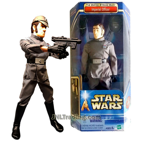 Star Wars Year 2002 The Empire Strikes Back Series 12 Inch Tall Fully Poseable Figure - IMPERIAL OFFICER in Authentically Styled Uniform with Blaster and Officer Cap
