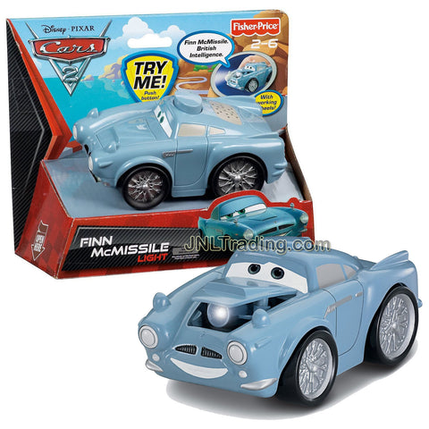 Year 2010 Cars 2 Movie Series Electronic Car - FINN McMISSILE with Light and Sound Plus Real Working Wheels (Car Dimension: 5" x 3" x 2-1/2")