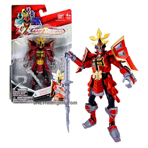 Bandai Year 2012 Power Rangers Super Samurai Series 5 Inch Tall Action Figure - Red Fire Shogun Ranger with Sword, Blaster and Hand Held Claw