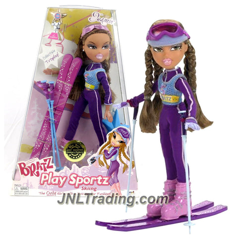 MGA Entertainment Bratz Play Sportz Series 10 Inch Doll - Skier YASMIN in  with a Pair of Skis, Ski Poles, Goggles, Earrings, Trophy and Hairbrush