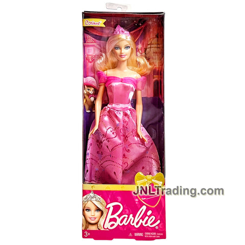 Year 2012 Barbie & The Three Musketeers Series 12 Inch Doll - CORINNE X8417 in Pink Dress with Tiara