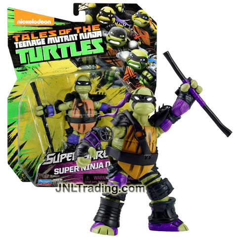 Playmates Year 2016 Nickelodeon Teenage Mutant Ninja Turtles Super Shredder Series 5 Inch Tall Figure - SUPER NINJA DONNIE with Bo Staff
