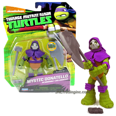 Playmates Year 2014 Nickelodeon Teenage Mutant Ninja Turtles 5 Inch Tall Action Figure : Be Immovable - Like a Mountain MYSTIC DONATELLO with Hammer and Ono Stone Axe