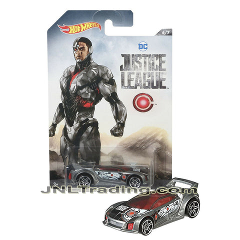 Year 2017 Hot Wheels DC Justice League Series 1:64 Die Cast Car #6 of 7 - QUICK n' SIK Cyborg