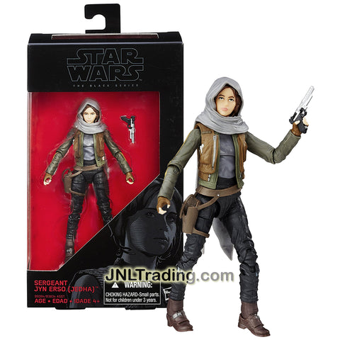 Hasbro Year 2016 Star Wars Rogue One The Black Series 6 Inch Tall Figure #22 - SERGEANT JYN ERSO (JEDHA) with Blaster