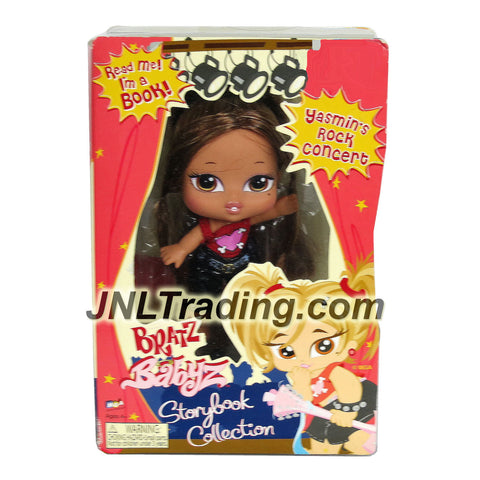 MGA Entertainment Bratz Babyz Storybook Collection 5 Inch Doll Set - YASMIN'S ROCK CONCERT with Yasmin as a Rocker, Hairbrush and Story Book For You