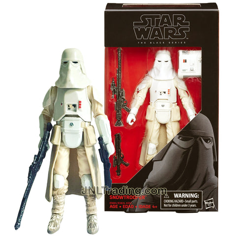 Year 2016 Star Wars The Black Series 6 Inch Tall Figure #35 - SNOWTROOPER with Blaster and Rifle
