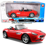 Maisto Special Edition Series 1:124 Scale Die Cast Car - Red Roadster BMW Z8 with Opening Door & Detailed Chassis (Dim: 6-1/2" x 2-1/2" x 2-1/2")