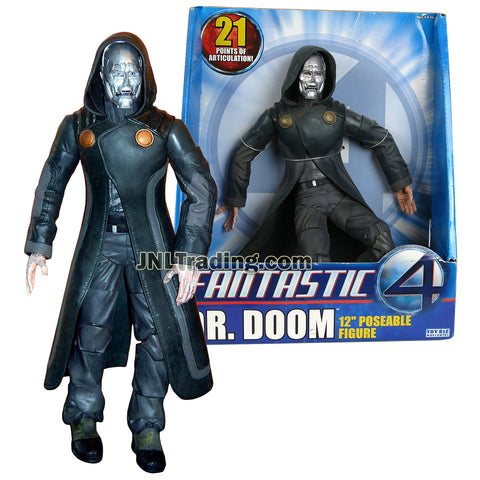 Marvel Year 2005 Fantastic Four Movie Series 12 Inch Tall Poseable Figure - Doctor Victor Von Doom aka DR. DOOM with 21 Points of Articulation