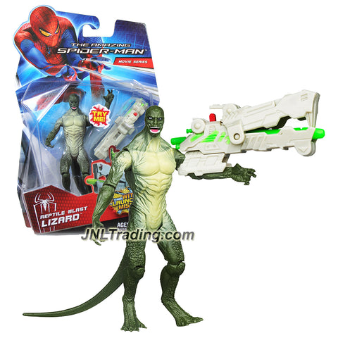 Hasbro Year 2011 The Amazing Spider-Man Movie Series 4 Inch Tall Figure - Reptile Blast LIZARD with Missile Launcher Reptile Jaw Blaster & 1 Missile