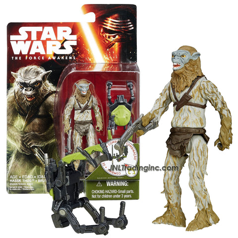 Hasbro Year 2015 Star Wars The Force Awakens Series 4" Figure - HASSK THUG with Blaster Plus Build A Weapon Part #2