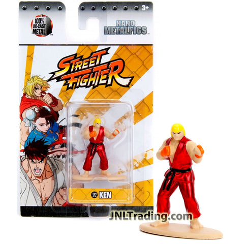 Jada Toys Street Fighter Nano Metalfigs Series 2 Inch Tall Die Cast Metal Figure - SF2 KEN