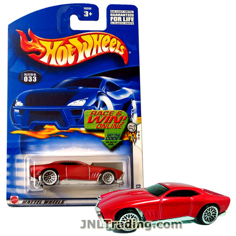 Hot Wheels Year 2001 First Editions Series 1:64 Scale Die Cast Car Set #21 - Red Color Muscle Coupe GT-03 56359