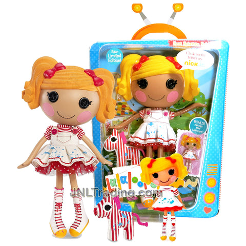 Lalaloopsy Sew Magical! Sew Cute! Limited Edition 12 Inch Tall Button Doll - Spot Splatter Splash with Pet "Zebra" and Bonus Mini 3 Inch Tall Lalaloopsy Doll