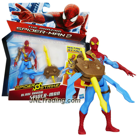 Marvel Year 2014 The Amazing Spider-Man 2 Spider Strike Series 4-1/2 Inch Tall Figure - BLADE ARROW SPIDER-MAN with Sword that Converts to Battle Bow