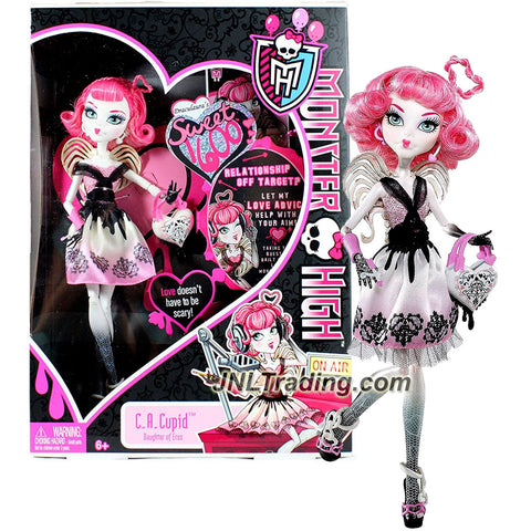 Mattel Year 2011 Monster High Sweet 1600 Series 10 Inch Doll - C.A. Cupid Daughter of Eros with Love-Shaped Purse and Doll Stand