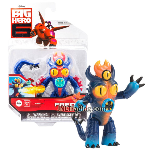 Year 2014 Disney Big Hero 6 Movie Series 4 Inch Tall Action Figure - FRED in Kaiju Krogar Battle Suit with Removable Tail