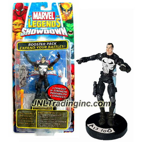 ToyBiz Year 2006 Marvel Legends Showdown Battle Booster Pack 4 Inch Tall Action Figure - PUNISHER with Power Base, Projectile Shooter, 6 Power Cards and 1 Battle Tile