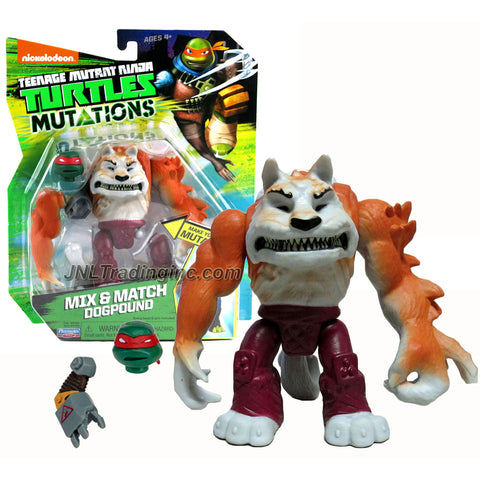 Playmates Year 2015 Teenage Mutant Ninja Turtles TMNT "Mutations Mix and Match" Series 5 Inch Tall Action Figure - DOGPOUND with Raphael's Head and Metalhead's Right Arm