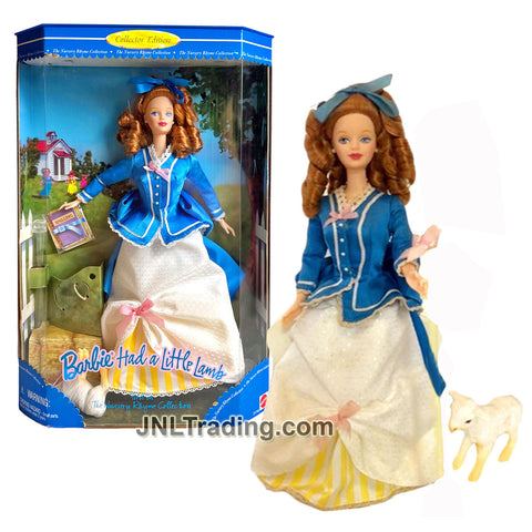 Year 1998 The Nursery Rhyme Collector Edition 12 Inch Doll - BARBIE HAD A LITTLE LAMB with Doll Stand